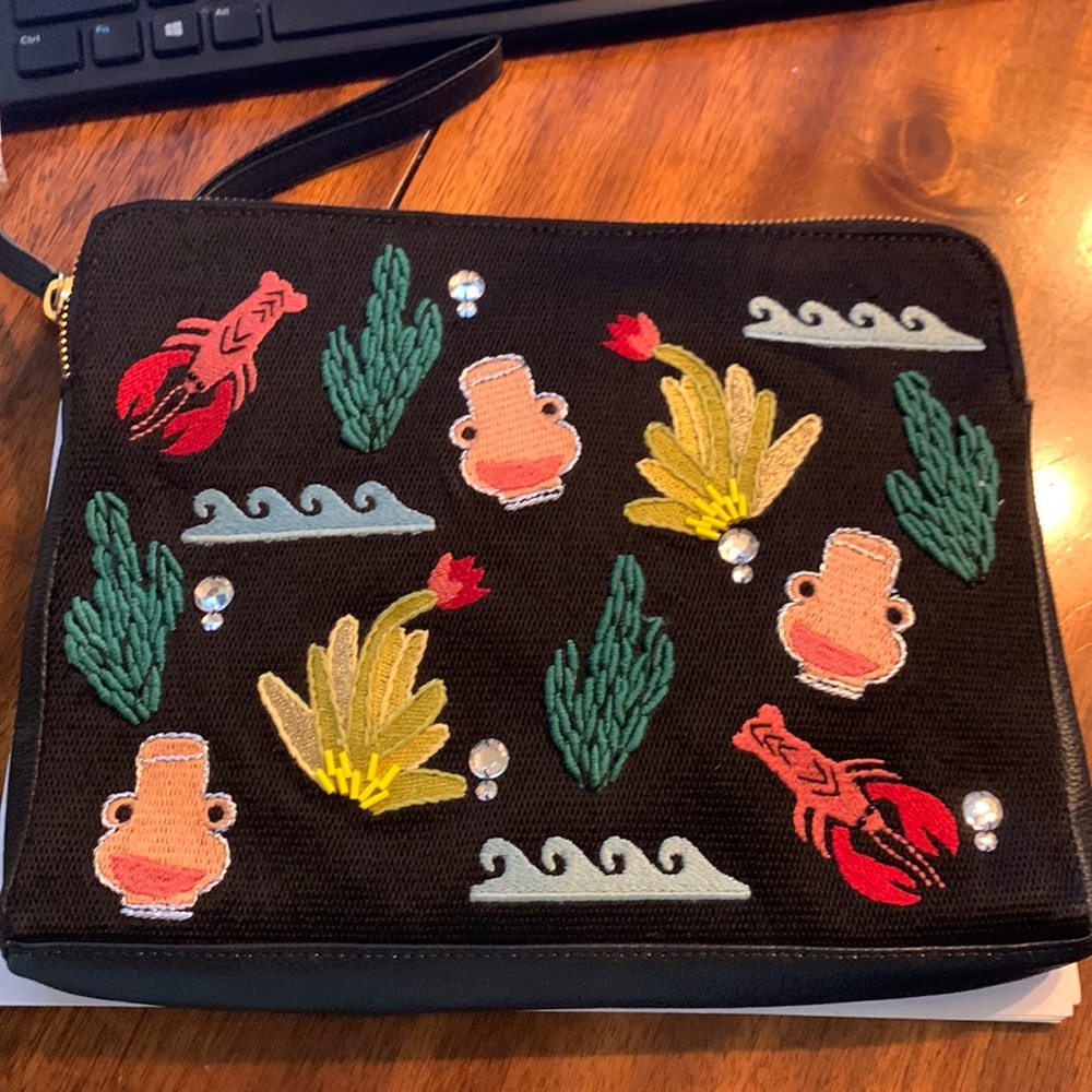 Brand new Lizzie Fortunato clutch / handbag! Ocean themed!